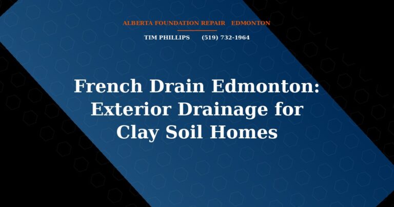 French Drain Edmonton: Exterior Drainage for Clay Soil Homes - Alberta Foundation Repair Edmonton