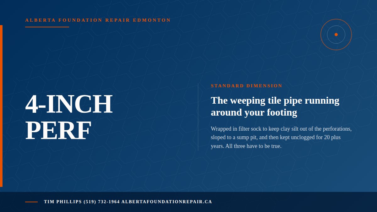 Weeping Tile Edmonton: How It Works and Signs of Failure — key fact visual from Alberta Foundation Repair