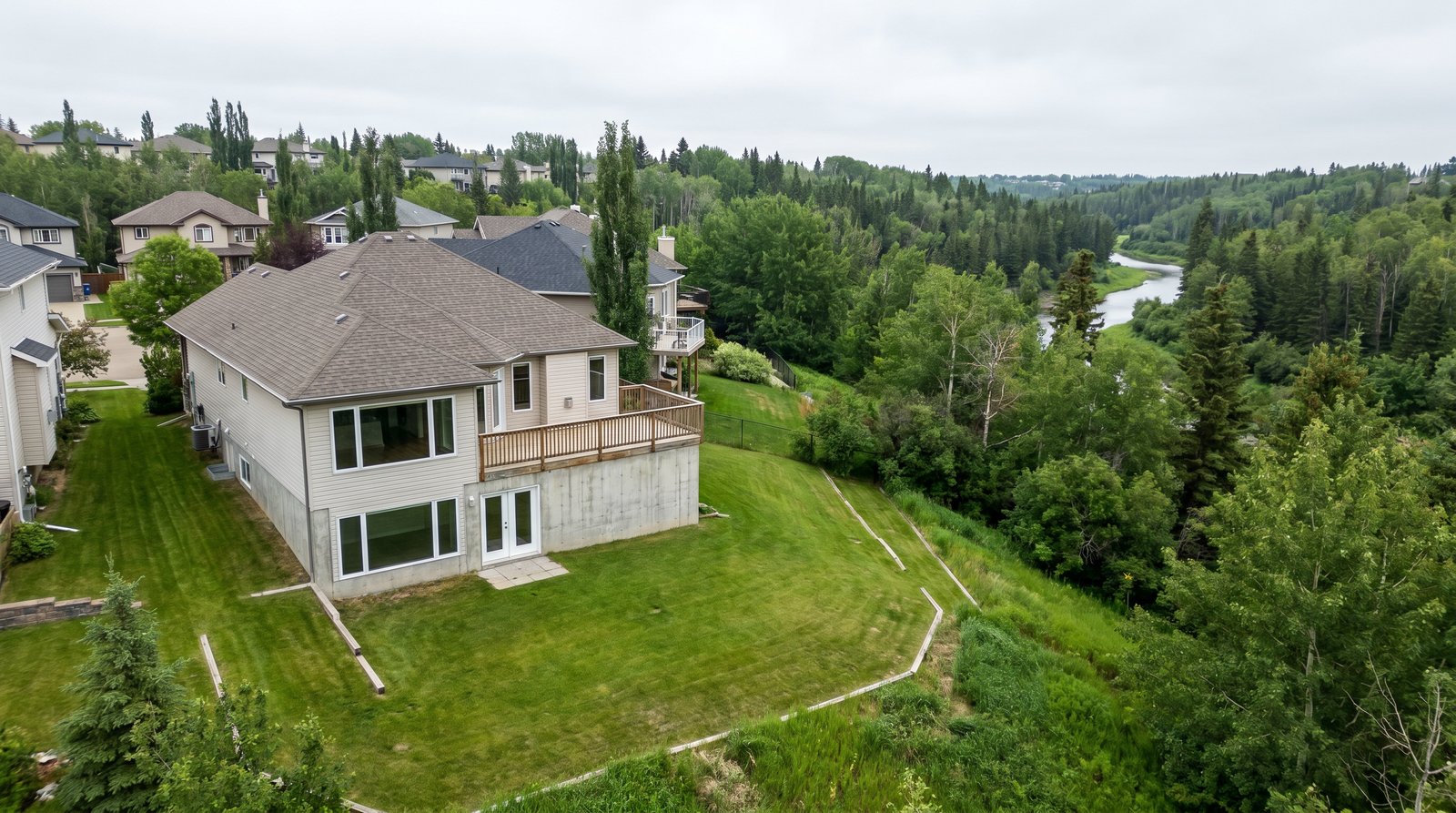 St. Albert ravine-lot home foundation - Alberta Foundation Repair Edmonton